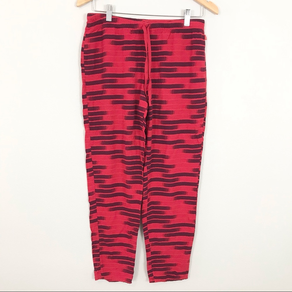 Josie Natori small Lounge Sleep Pajama Pants Red Purple - Picture 1 of 6